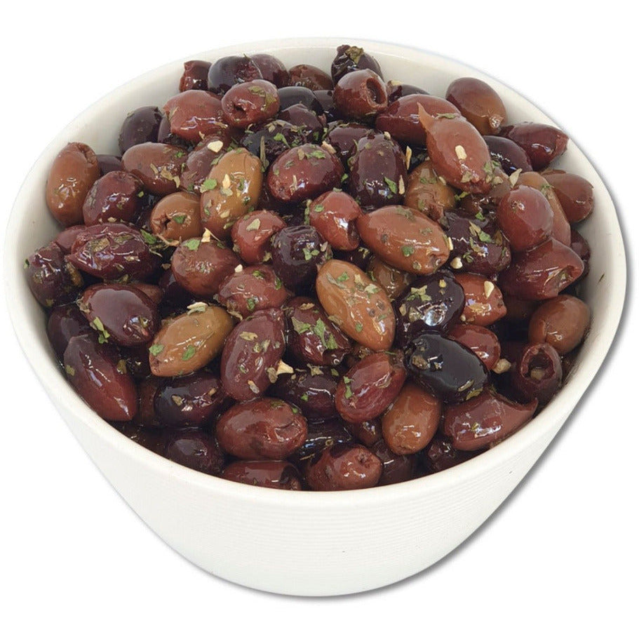 Kalamata Pitted Marinated in Parsley Herbs and Garlic Byron Bay Olive Co Olives byron-bay-olives.myshopify.com Byron Bay Olive Company
