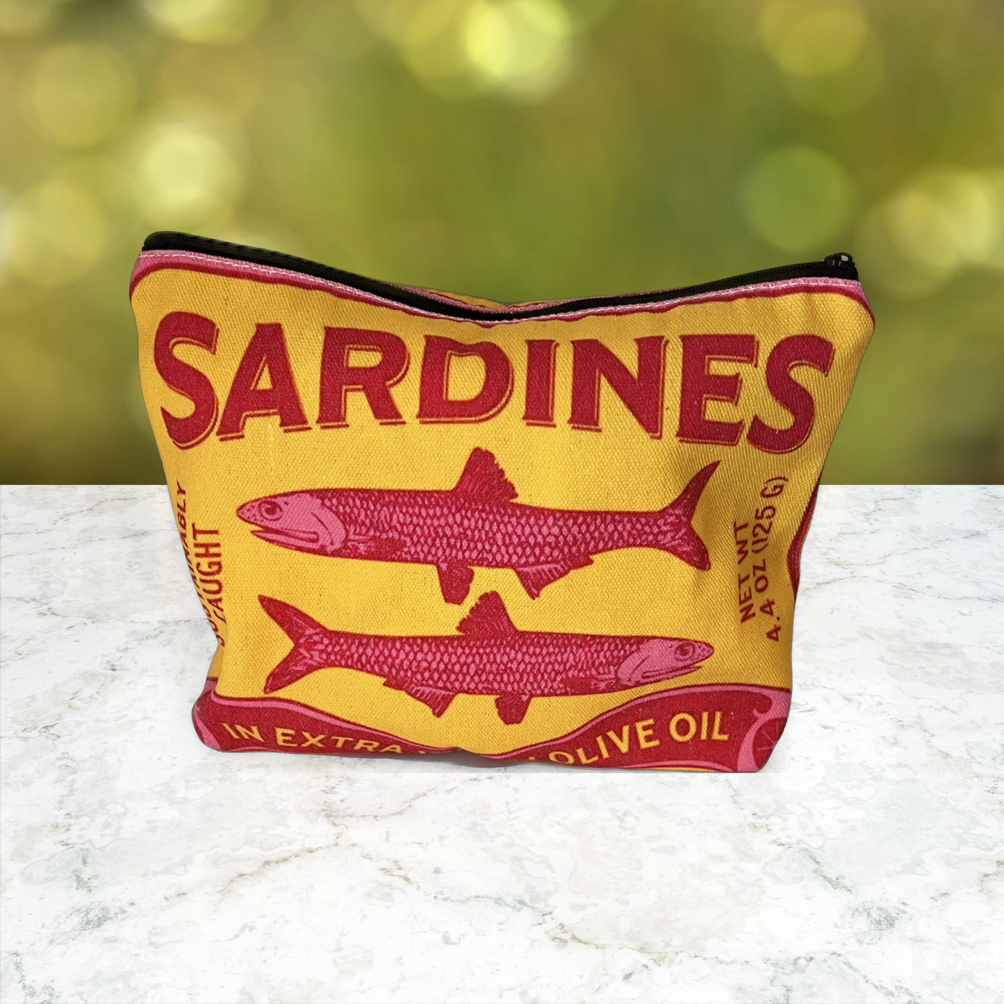 Retro Sardine Makeup Bag Byron Bay Olive Co. byron-bay-olives.myshopify.com Byron Bay Olive Company