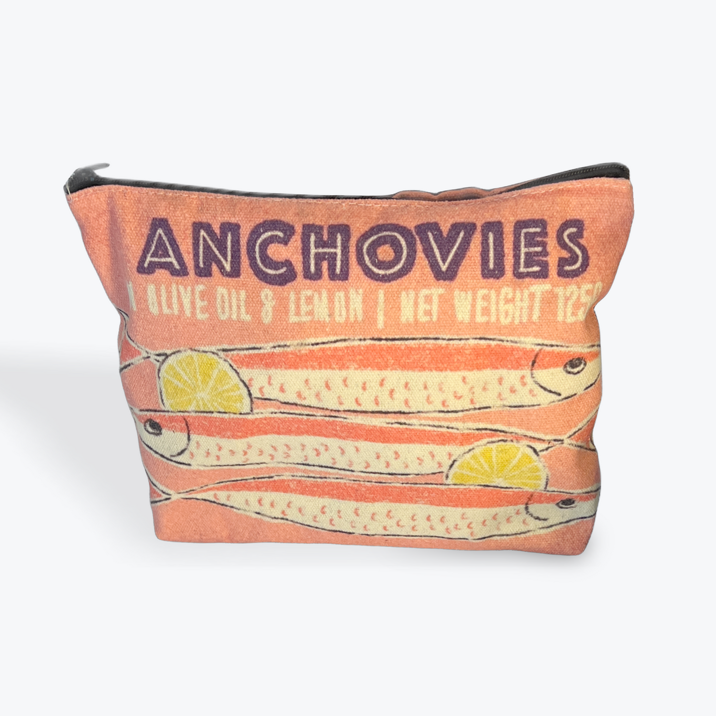 Retro Sardine Makeup Bag Anchovies Byron Bay Olive Co. byron-bay-olives.myshopify.com Byron Bay Olive Company
