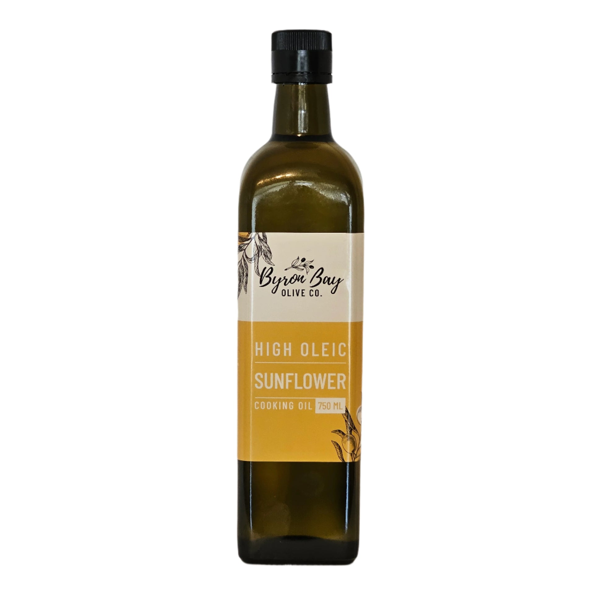 High Oleic Sunflower Cooking Oil - Plain 750 ml  Byron Bay Olive Co. Cooking Oil byron-bay-olives.myshopify.com Byron Bay Olive Company