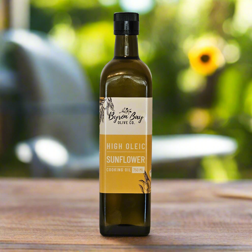 High Oleic Sunflower Cooking Oil - Plain 750 ml  Byron Bay Olive Co. Cooking Oil byron-bay-olives.myshopify.com Byron Bay Olive Company