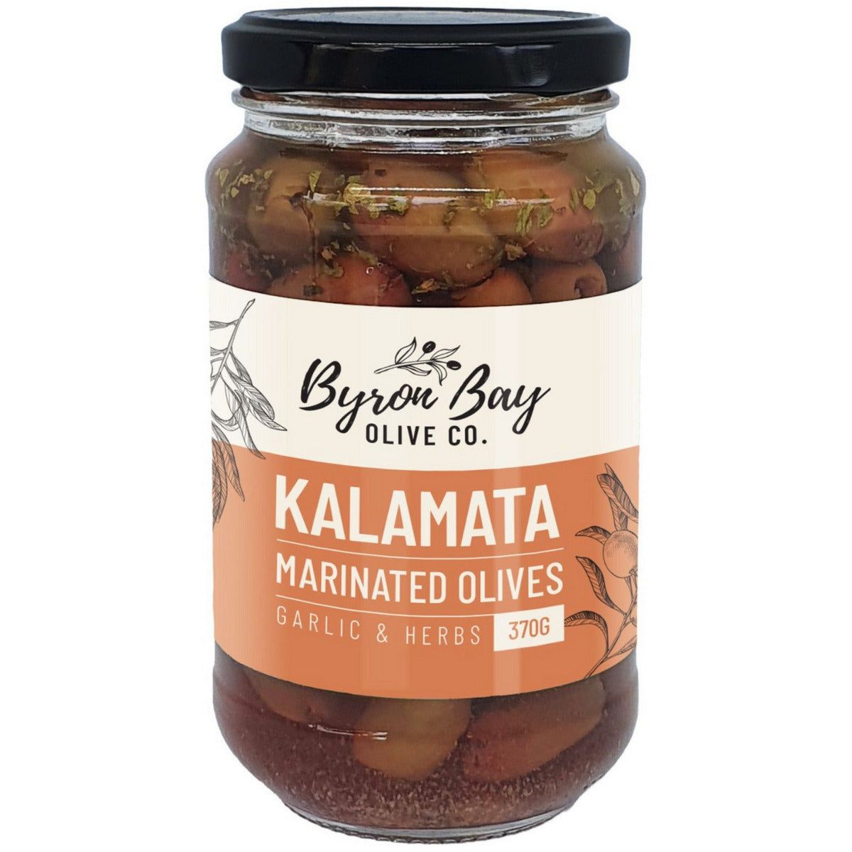 Pitted Kalamata Olives / Herbs &amp; Garlic  Byron Bay Olive Co. Olives byron-bay-olives.myshopify.com Byron Bay Olive Company