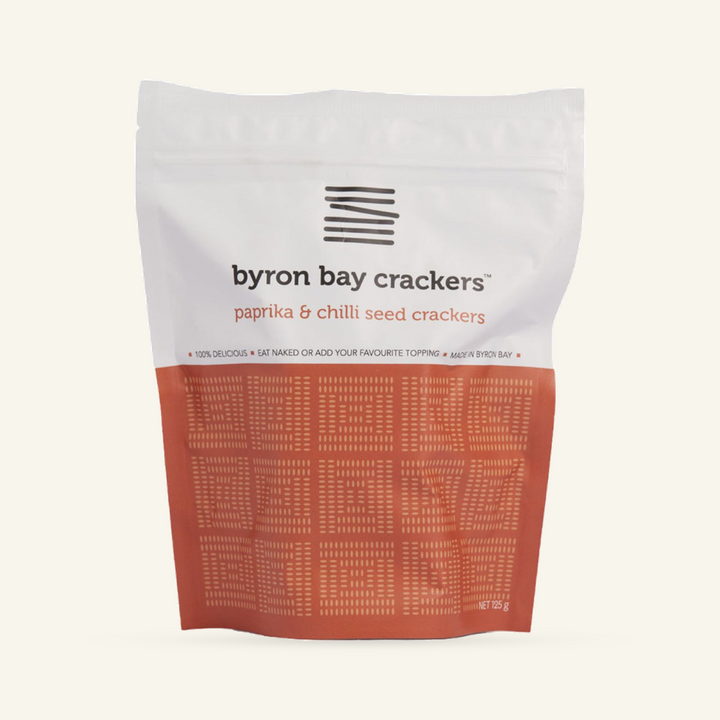 Paprika &amp; Chilli Seed Crackers  Byron Bay Crackers  byron-bay-olives.myshopify.com Byron Bay Olive Company