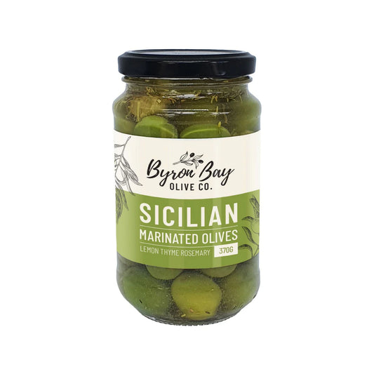 Sicilian Olives / Herbs &amp; Lemon  Byron Bay Olive Co. Olives byron-bay-olives.myshopify.com Byron Bay Olive Company