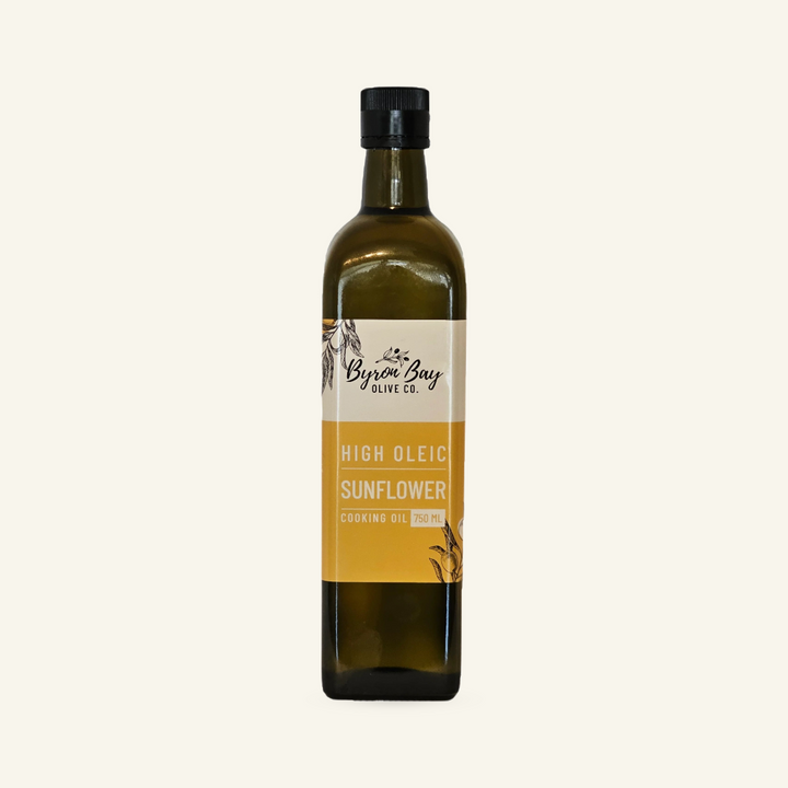 High Oleic Sunflower Cooking Oil - Plain 750 ml  Byron Bay Olive Co. Cooking Oil byron-bay-olives.myshopify.com Byron Bay Olive Company