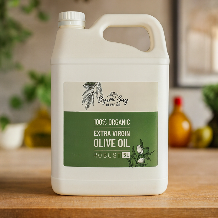 Cold-pressed organic olive oil from Central Victoria – Robust variety