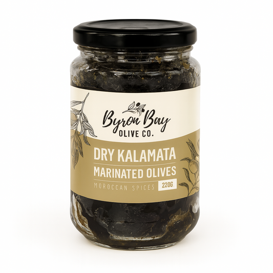 Dry Kalamata Olives with Moroccan Spices