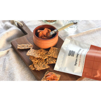 Paprika &amp; Chilli Seed Crackers  Byron Bay Crackers  byron-bay-olives.myshopify.com Byron Bay Olive Company